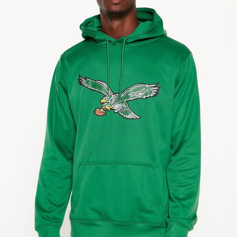 Philadelphia Eagles Vintage Hoodie KellyGreen